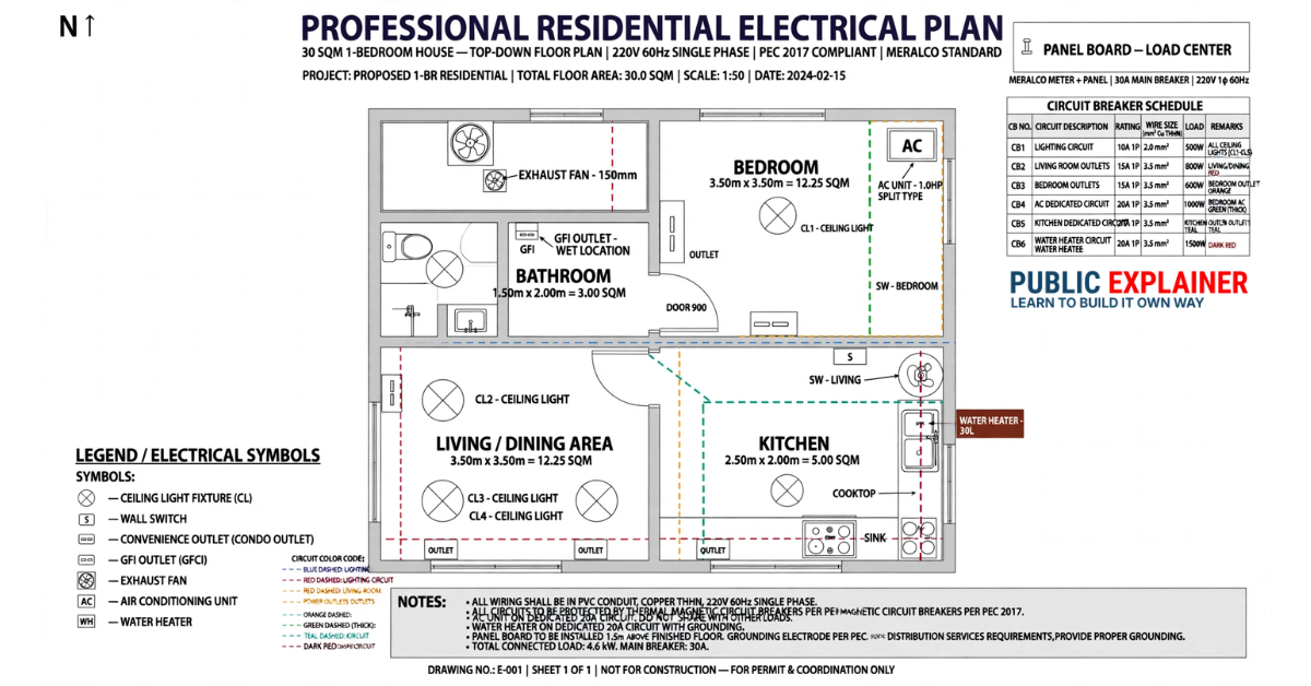 Small house electrical plan